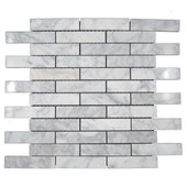 White stone interlock mosaic White 12" X 12" Stone Tile Product Image White stone interlock mosaic White 12" X 12" Stone Tile Product Image