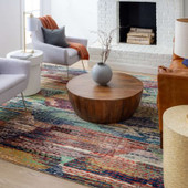 Karastan Depiction Bancroft RG144-373 Multi Area Rug by Stacy Garcia room scene Karastan Depiction Bancroft RG144-373 Multi Area Rug by Stacy Garcia room scene