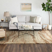 Karastan Pelican Bay Winward R1343-412 Neutral Area Rug by Salt Life room scene Karastan Pelican Bay Winward R1343-412 Neutral Area Rug by Salt Life room scene