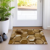 Dalyn Bozeman BM1 Brown Area Scatter Rug Room Scene