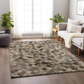 Dalyn Bozeman BM2 Gray Area Rug Room Scene