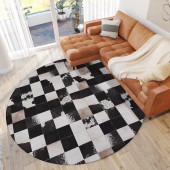 Dalyn Durango SS10 Midnight Area Round Rug Room Scene Dalyn Durango SS10 Midnight Area Round Rug Room Scene