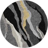 Dalyn Lorenzo LN4 Black Area Round Rug