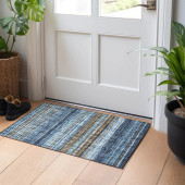 Dalyn Portico PO2 Navy Area Scatter Rug Room Scene