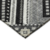 Dalyn Portico PO5 Black Area Rug Corner