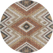 Dalyn Portico PO5 Copper Area Round Rug