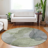 Dalyn Ravenna RN12 Fern Area Round Rug Room Scene