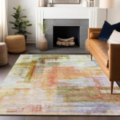 Dalyn Ravenna RN6 Coral Area Rug Room Scene 2