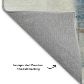 Dalyn Ravenna RN9 Blue Area Rug Corner