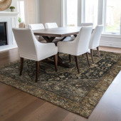 Dalyn Solace SL14 Charcoal Area Rug Room Scene 2