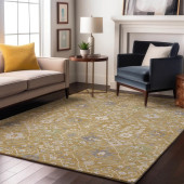 Dalyn Tabrook TB12 Gold Area Rug Room Scene 2