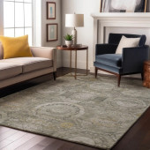 Dalyn Tabrook TB14 Pewter Area Rug Room Scene 2