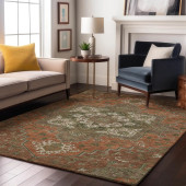 Dalyn Tabrook TB9 Rust Area Rug Room Scene 2