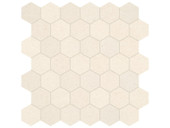 Marble 2" Hex Mosaic Limestone Honed 5001-0265-0 Serene Ivory Tile