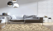 Ancient Garden 57365-6464 Ivory/Ivory (64 Pearl) Area Rug by Dynamic Rugs Room Scene Ancient Garden 57365-6464 Ivory/Ivory (64 Pearl) Area Rug by Dynamic Rugs Room Scene