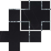 Utopio Schema 11x11 Mosaic Polished W/ Honed Accents 5001-0377-0 Monochromo Tile