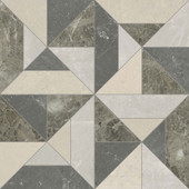 Utopio Tria 16x16 Mosaic Honed + Polished Blend 5001-0435-0 Terra Tile
