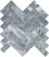 Marble 1X4 Herringbone Mosaic Brushed 5001-0254-0 Aqua Intenso Tile Marble 1X4 Herringbone Mosaic Brushed 5001-0254-0 Aqua Intenso Tile