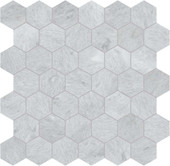 Marble 2" Hex Mosaic Honed 5001-0298-0 Aura Fresca Tile Marble 2" Hex Mosaic Honed 5001-0298-0 Aura Fresca Tile