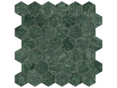 Marble 2" Hex Mosaic Polished 5001-0333-0 Diosa Verde Tile