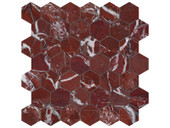 Marble 2" Hex Mosaic Polished 5001-0364-0 Tuscano Rossa Tile