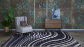 Dalyn Integra In176 Movement Violet Area Rug Room Scene