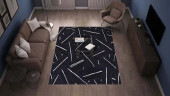 Dalyn Integra In310 Interlock Moonlight Area Rug Room Scene