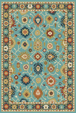 Nubrisa Taj Mahal 5030 Aqua Area Rug Nubrisa Taj Mahal 5030 Aqua Area Rug
