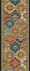 Nubrisa Taj Mahal 1111MULTI-22 Multicolor 2'2" (26") Wide Hall and Stair Runner