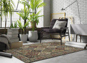 Ancient Garden 57008-3233 Multi (32 Black) Area Rug by Dynamic Rugs Room Scene Ancient Garden 57008-3233 Multi (32 Black) Area Rug by Dynamic Rugs Room Scene