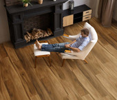 Stanton Nuvo Max 8 Hickory Lake 20143 Clove 8" X 48" 12 MM Laminate Flooring Room Scene