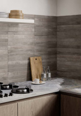 Arenosa Grey 2" X 18" Porcelain Tile Room Scene