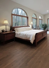 Alexandria Creekside Coffee Bean 3/4" X 5" Birch Hardwood Flooring Room Scene