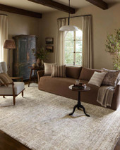 Honora HON-01 Khaki Beige Area Rug - Amber Lewis x Loloi