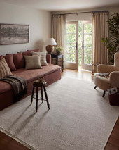 Malibu MAB-01 Ivory Dove Area Rug - Amber Lewis x Loloi Room Scene Malibu MAB-01 Ivory Dove Area Rug - Amber Lewis x Loloi Room Scene
