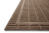 Bradley BRL-06 Cocoa Cocoa Area Rug - Chris Loves Julia x Loloi Corner