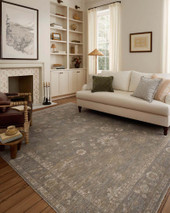 Louisa LOI-03 Taupe Ivory Area Rug - Chris Loves Julia x Loloi Room Scene Louisa LOI-03 Taupe Ivory Area Rug - Chris Loves Julia x Loloi Room Scene