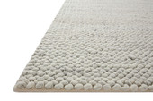 Hendrick HEN-01 Ivory Area Rug - Jean Stoffer x Loloi Corner