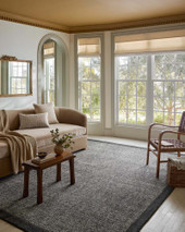 Henley HNY-01 Ivory Charcoal Area Rug - Magnolia Home by Joanna