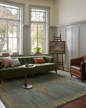 Mona MOA-04 Aqua Wheat Area Rug - Magnolia Home by Joanna Gaines Room Scene Mona MOA-04 Aqua Wheat Area Rug - Magnolia Home by Joanna Gaines Room Scene