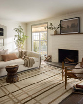 Waylon WAY-01 Natural Bark Area Rug - Magnolia Home by Joanna Gaines Room Scene Waylon WAY-01 Natural Bark Area Rug - Magnolia Home by Joanna Gaines Room Scene