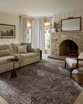 Wimberly WYM-07 Ink Bone Area Rug - Magnolia Home by Joanna Gaines Room Scene Wimberly WYM-07 Ink Bone Area Rug - Magnolia Home by Joanna Gaines Room Scene