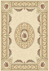 Ancient Garden 57226-6464 Ivory/Ivory (64 Pearl) Area Rug by Dynamic Rugs