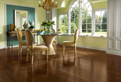 Armstrong American Scrape Hardwood Hickory - Candy Apple Hardwood Flooring - 3/4" x 5" Room Scene