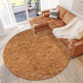 Dalyn Durango SS4 Spice Area Rug Round Room Scene
