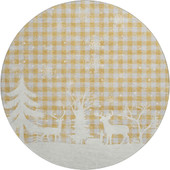 Dalyn Merry & Bright MY26 Gold Area Round Rug Dalyn Merry & Bright MY26 Gold Area Round Rug