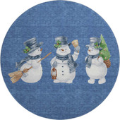 Dalyn Merry & Bright MY28 Navy Area Round Rug