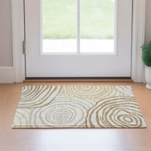 Dalyn Neo NO10 Gold Area Rug Runner Room Scene
