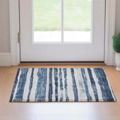 Dalyn Neo NO16 Denim Area Rug Runner Room Scene