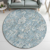 Dalyn Silk Road SR2 Baltic Area Rug Round Room Scene